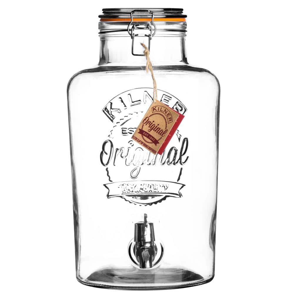 2 Gal. Clip Top Drink Dispenser - Hercitys