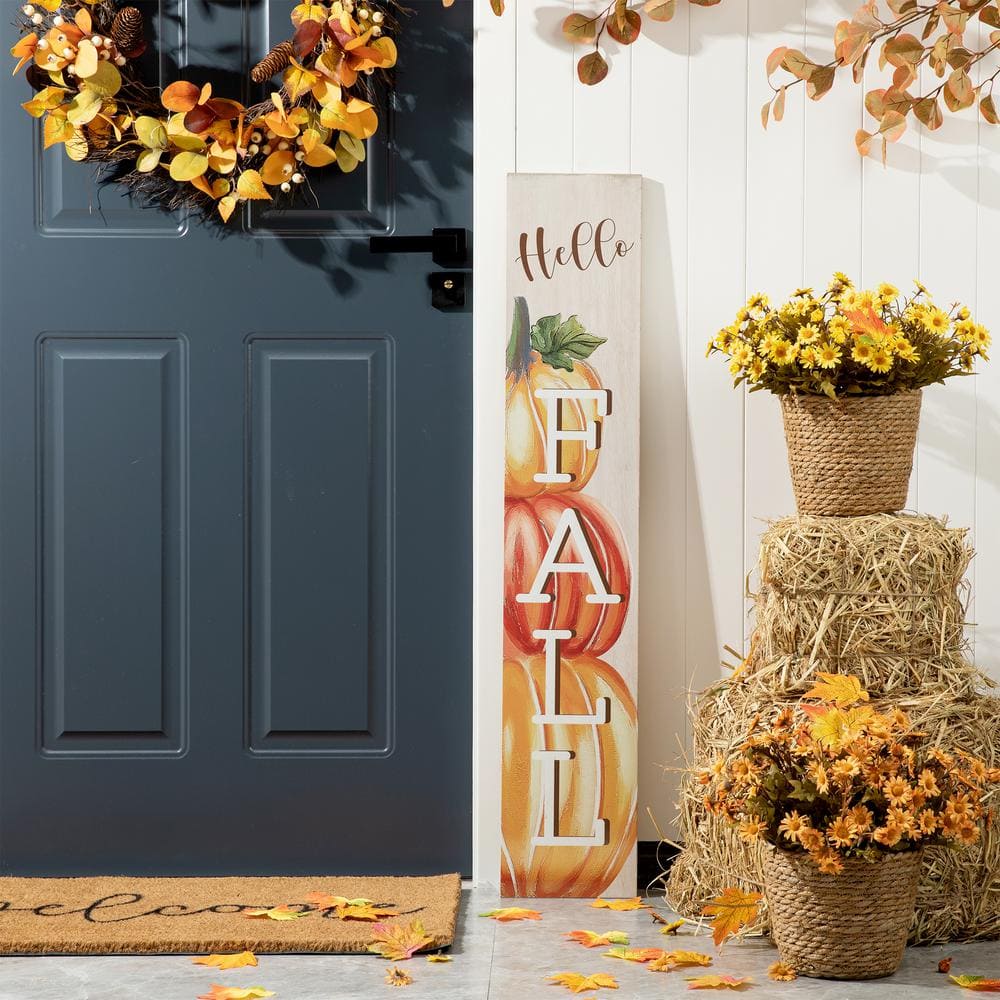 42 in. H Fall Wooden Large Porch Sign / Decor - Hercitys
