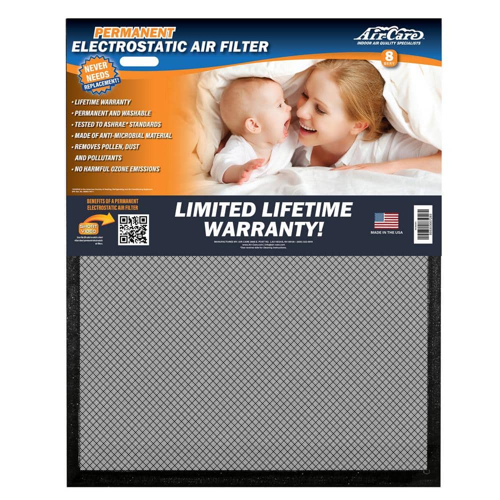 14 in. x 24 in. x 1 in. Flexible Permanent Washable Air Filter MERV 8 - Hercitys
