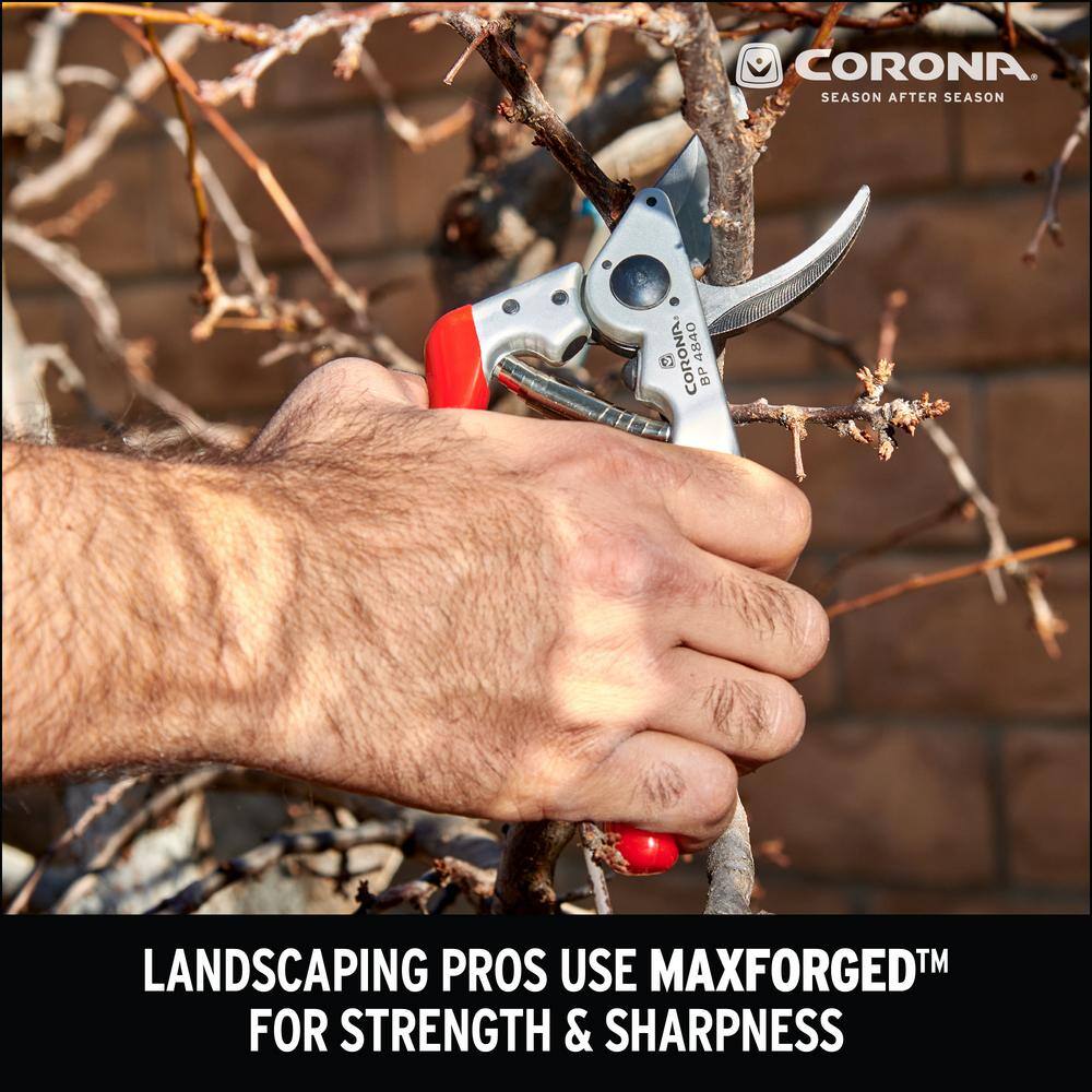 2.625 in. High Carbon Steel Blade with Forged Rolling Aluminum Handles Bypass Hand Pruner - Hercitys