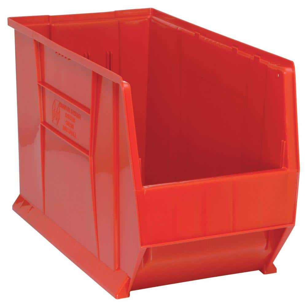 30 in. Quantum Hulk 33 Gal. Storage Tote in Red (1-Pack) - Hercitys