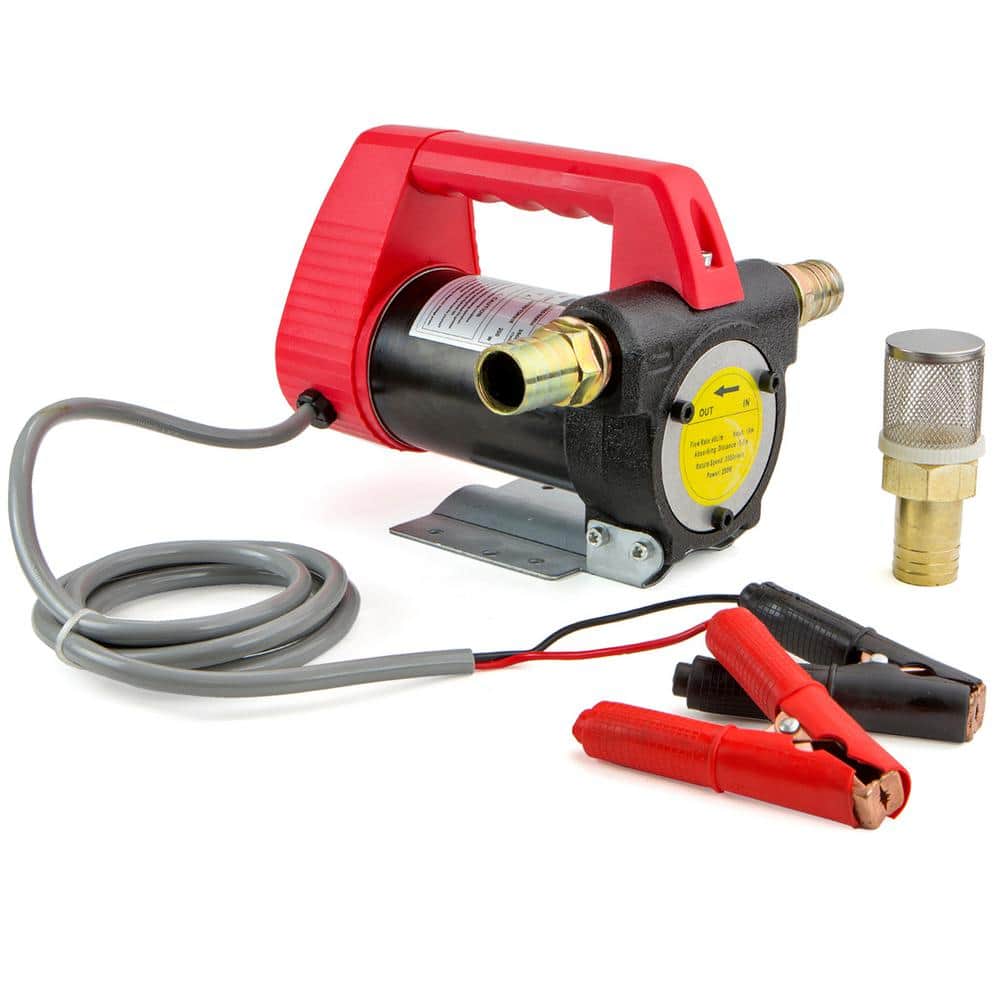 12-Volt Oil Diesel Fuel Steel Transfer Pump Extractor Pump Self Priming Pump Siphon Pump - Hercitys