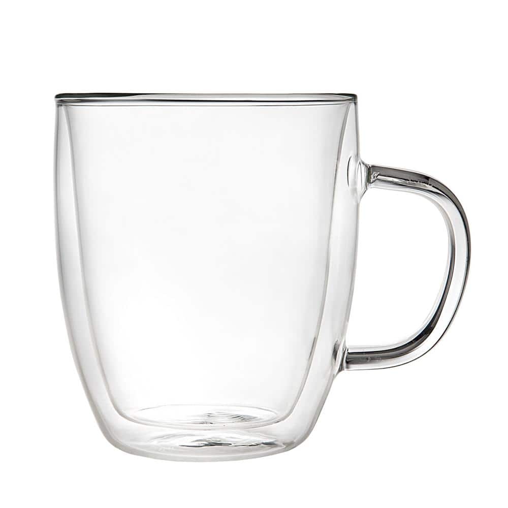 16 oz. Double Glass Coffee Mug - Hercitys