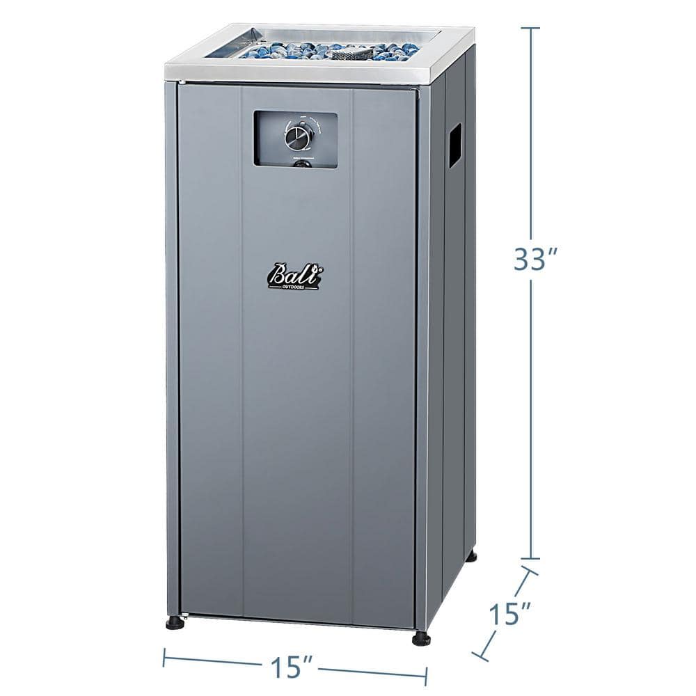 25,000 BTUs Column Gas Fire Pit - Hercitys