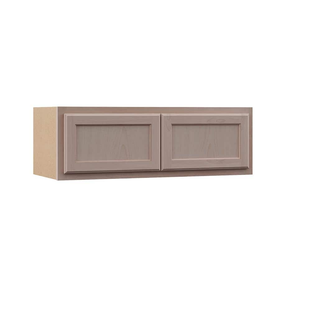 36 in. W x 12 in. D x 12 in. H Assembled Wall Kitchen Cabinet in Unfinished with Recessed Panel - Hercitys