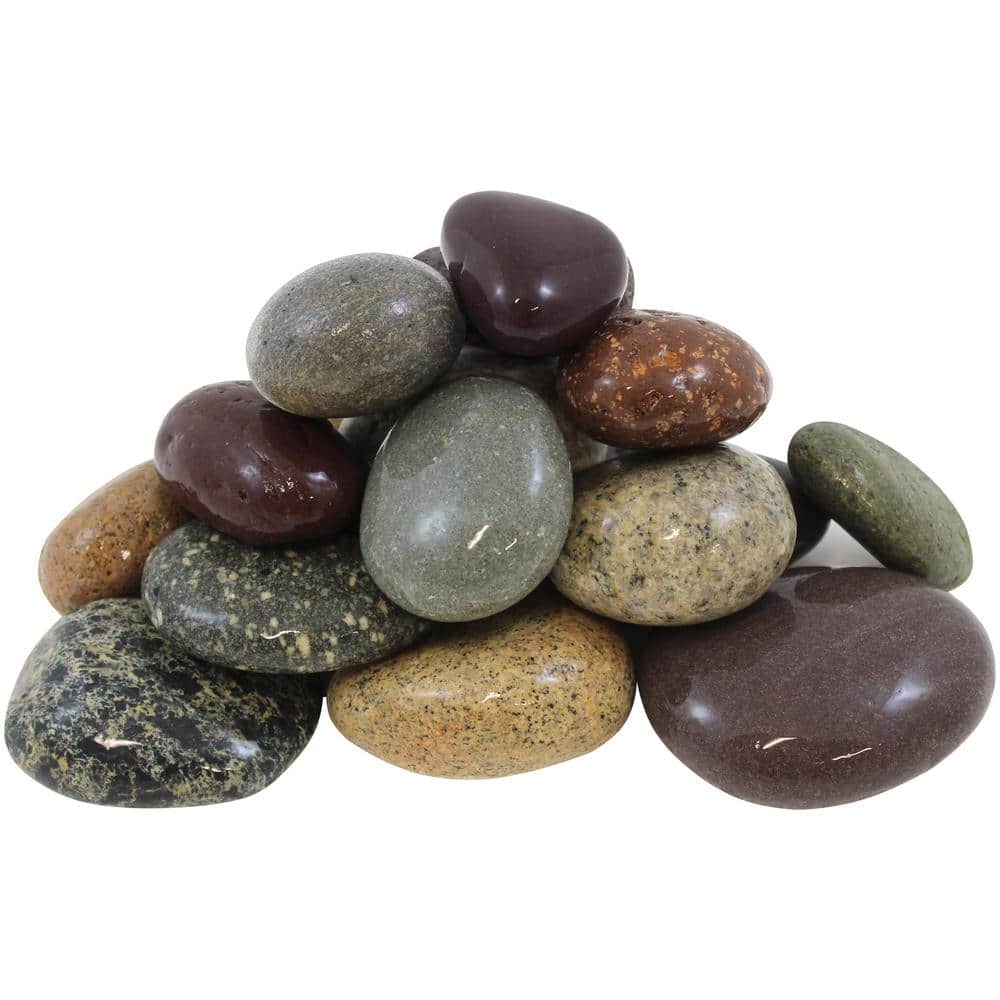 0.25 cu. ft. 0.5 in. to 1.5 in. Mixed Mexican Beach Pebbles - Hercitys