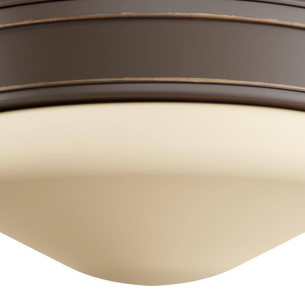 11 in. 1-Light Antique Bronze Integrated LED Flush Mount - Hercitys