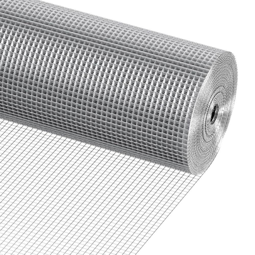 48 in. x 100 ft. Hardware Cloth – 1/2 in. Mesh, 19 Gauge, Hot Dip Galvanized After Welding – Wire Fencing for Garden. - Hercitys