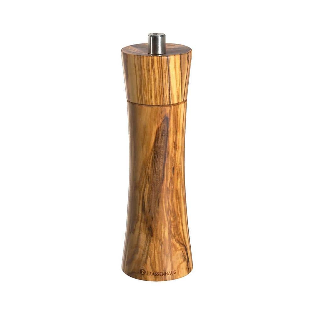 2.3 in. Dia. x 7 in. Olive Wood “Frankfurt” Salt Mill - Hercitys