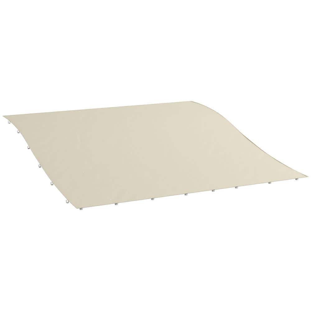 10 ft. x 10 ft. Beige Polyester Fabric Pergola - Hercitys