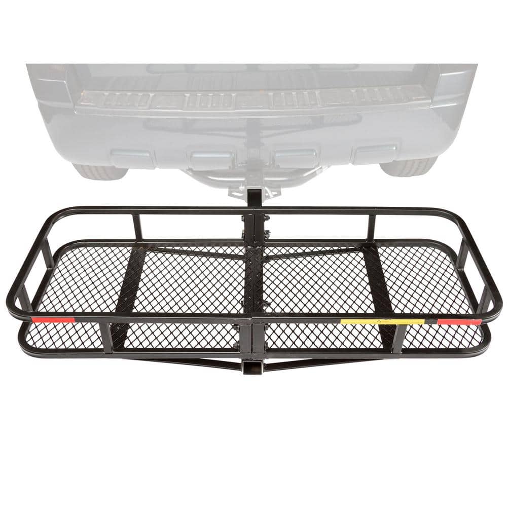 500 lbs. 48 in. L Steel Basket Folding Cargo Carrier - Hercitys