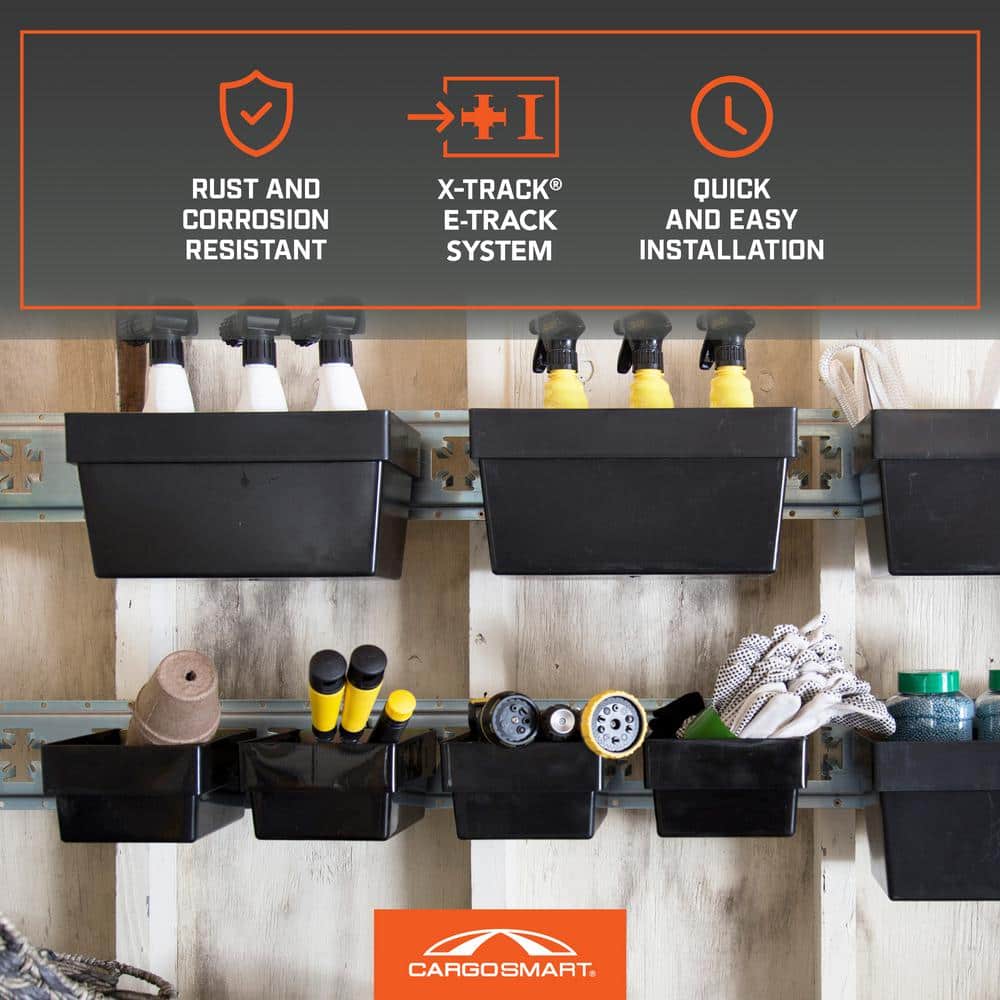 12 in. W x 6 in. H Medium Plastic Track Bin - Hercitys