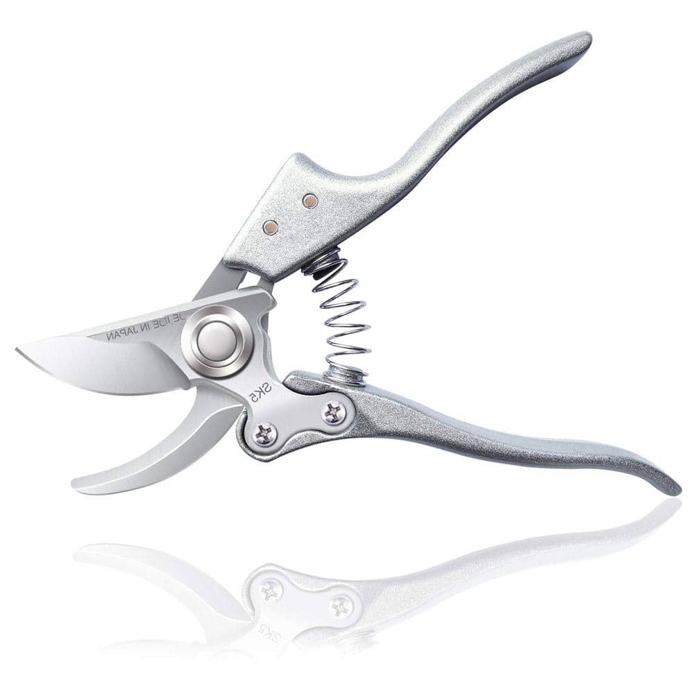 2 in. Silver Garden Professional Bypass Pruning Shears - Hercitys