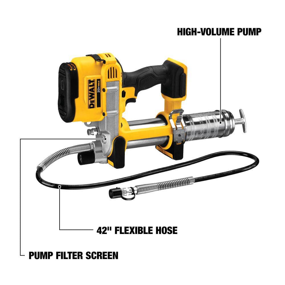 20V MAX Cordless 10,000 PSI Variable Speed Grease Gun (Tool Only) - Hercitys