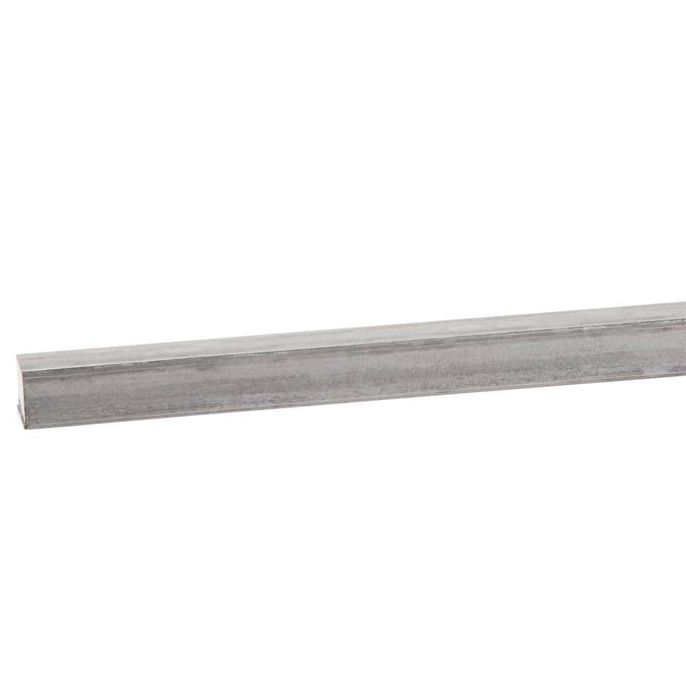 3/8 in. x 3 ft. Plain Steel Solid Square Bar - Hercitys