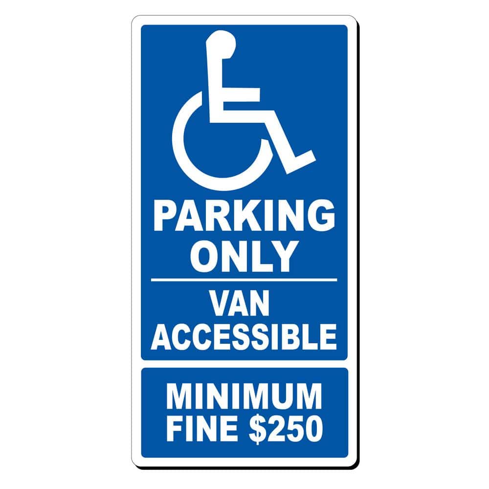 12 in. x 24 in. x 0.032 Aluminum Van Accessible Parking - Hercitys