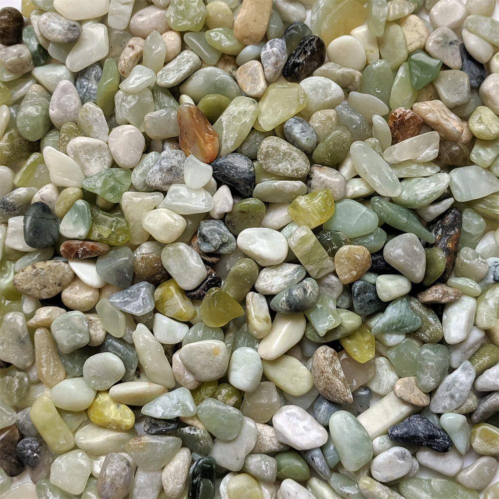 0.1 cu. ft. Multi-Colored Small Polished Pebbles 5 lbs. 3/8 in.-1/2 in. Size Landscape Rocks - Hercitys
