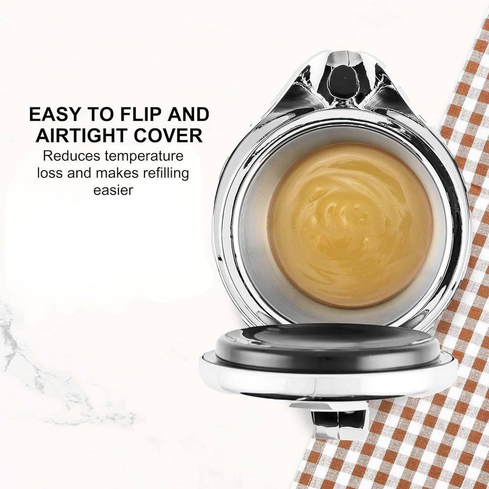 14 oz. Copper Stainless Steel Gravy Boat Condiment Server - Hercitys