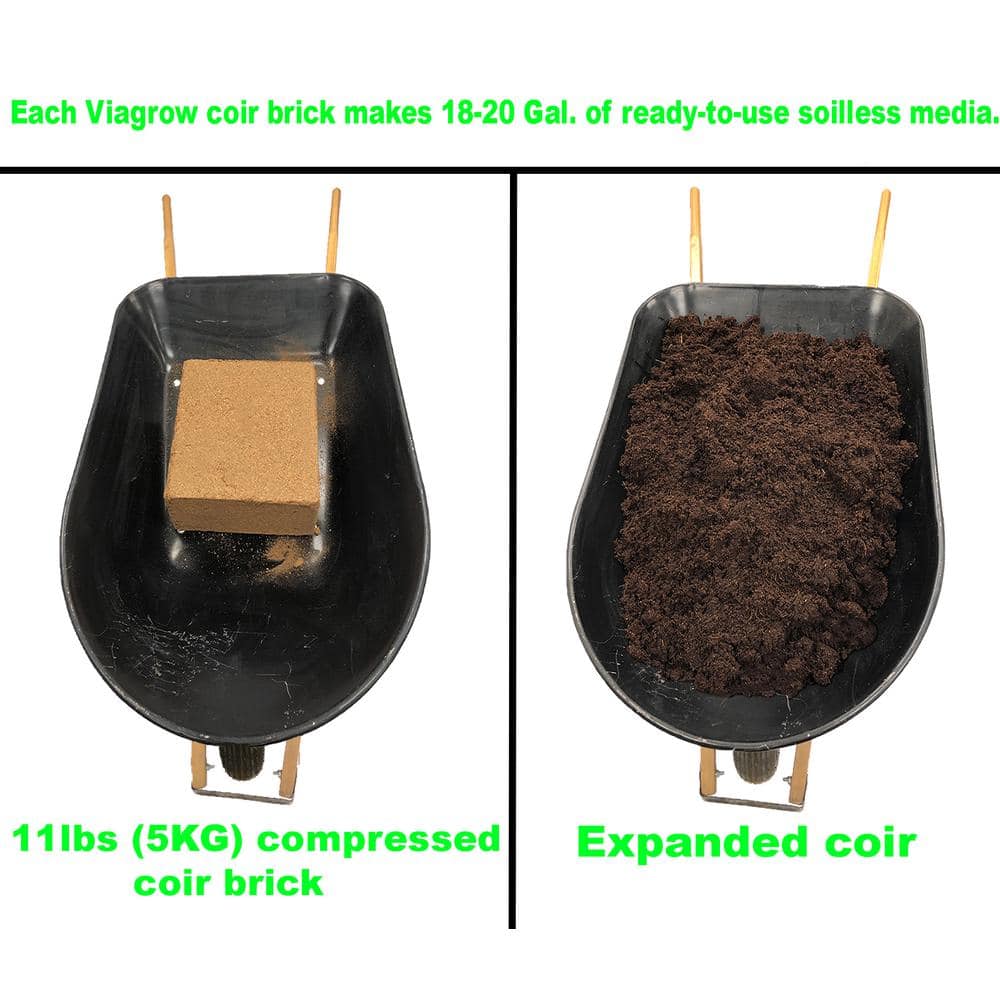 11 lb. (5KG) Coconut Coir Block of Soilless Media - Hercitys