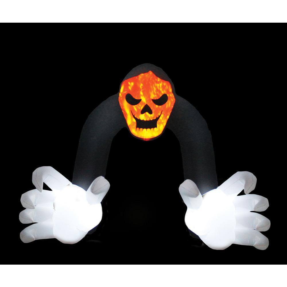 114.17 in. H x 59.06 in. W x 153.54 in. L Halloween Inflatable Reaper Arch - Hercitys