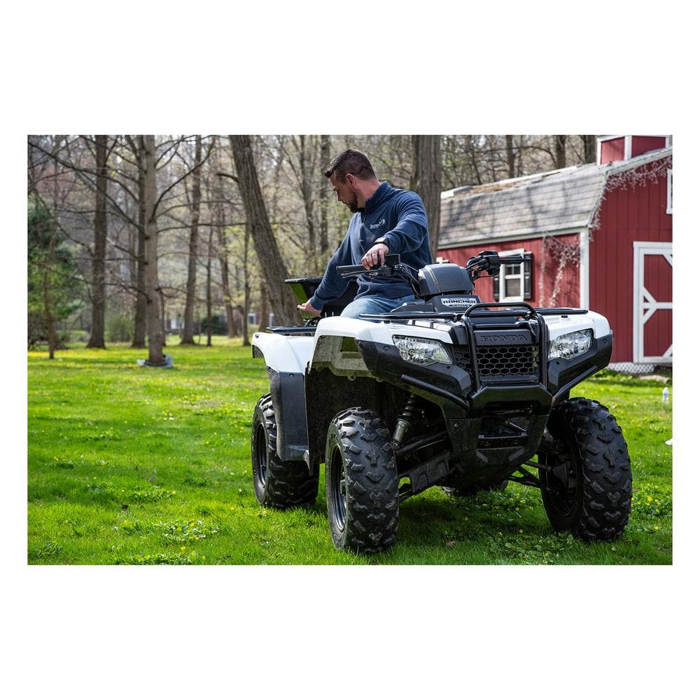 100 lbs. Capacity ATV Mounted All Purpose Broadcast Spreader for Rock Salt, Feed, Seed and Fertilizer - Hercitys