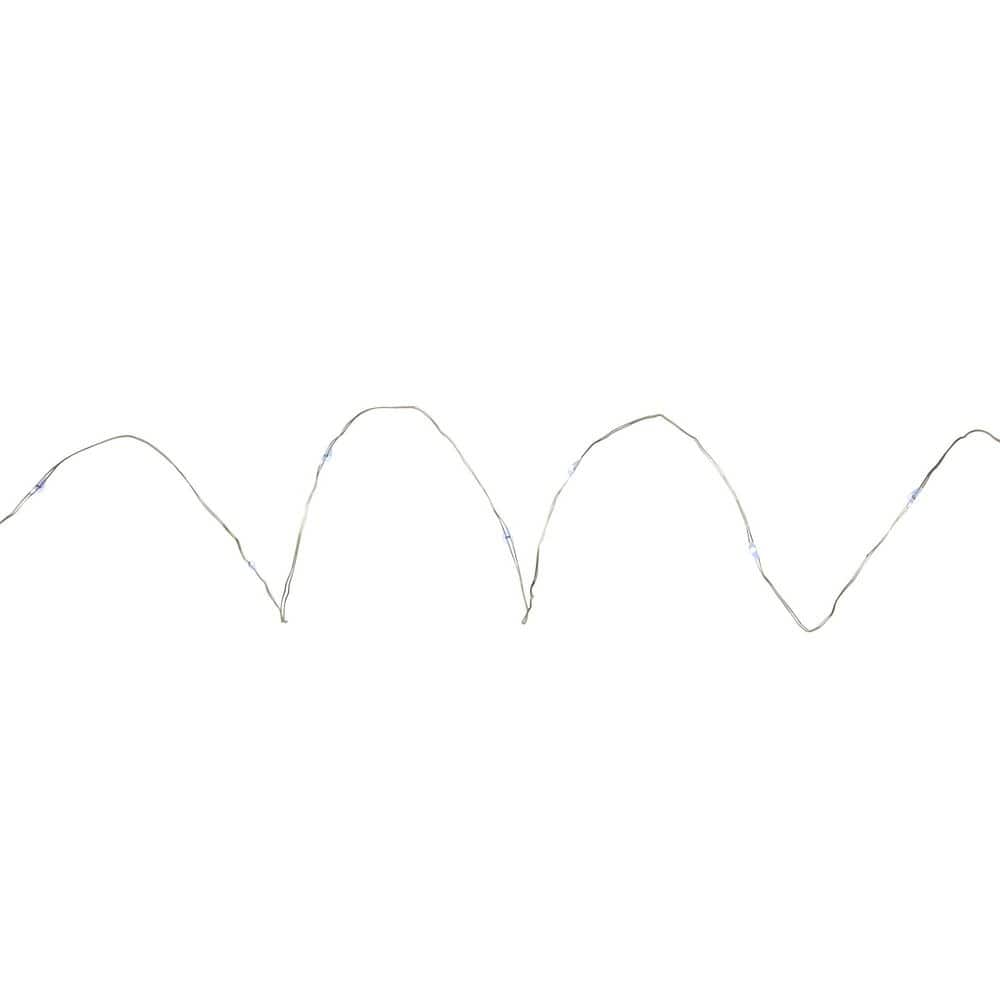 100-Light LED Pure White Micro Fairy Lights with 16.25 ft. Copper Wire - Hercitys