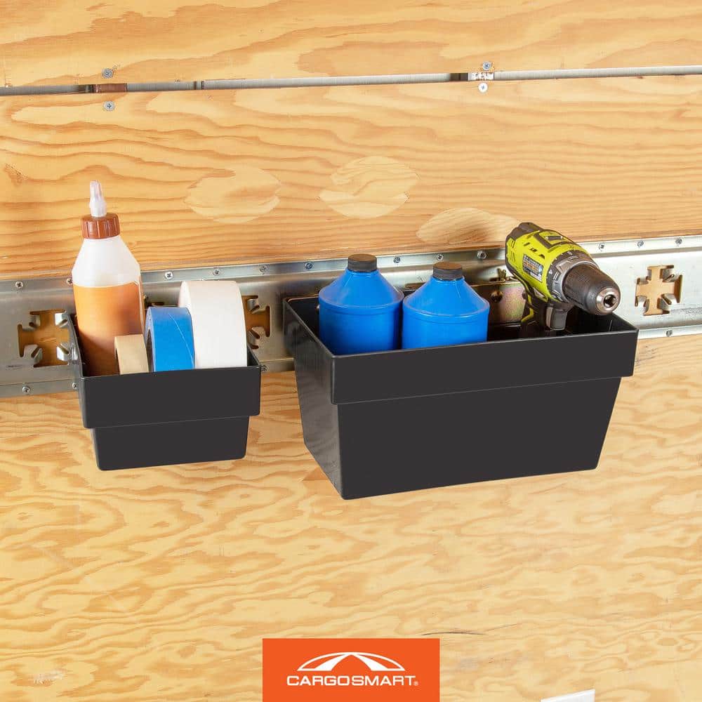 12 in. W x 6 in. H Medium Plastic Track Bin - Hercitys