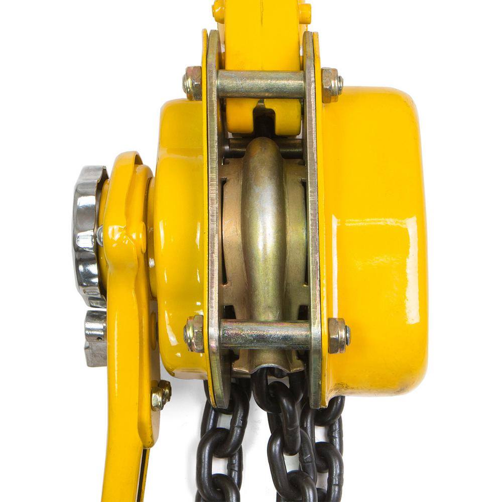 10 ft. 6-Ton Steel Block Chain Lever Hoist Puller Lifter - Hercitys