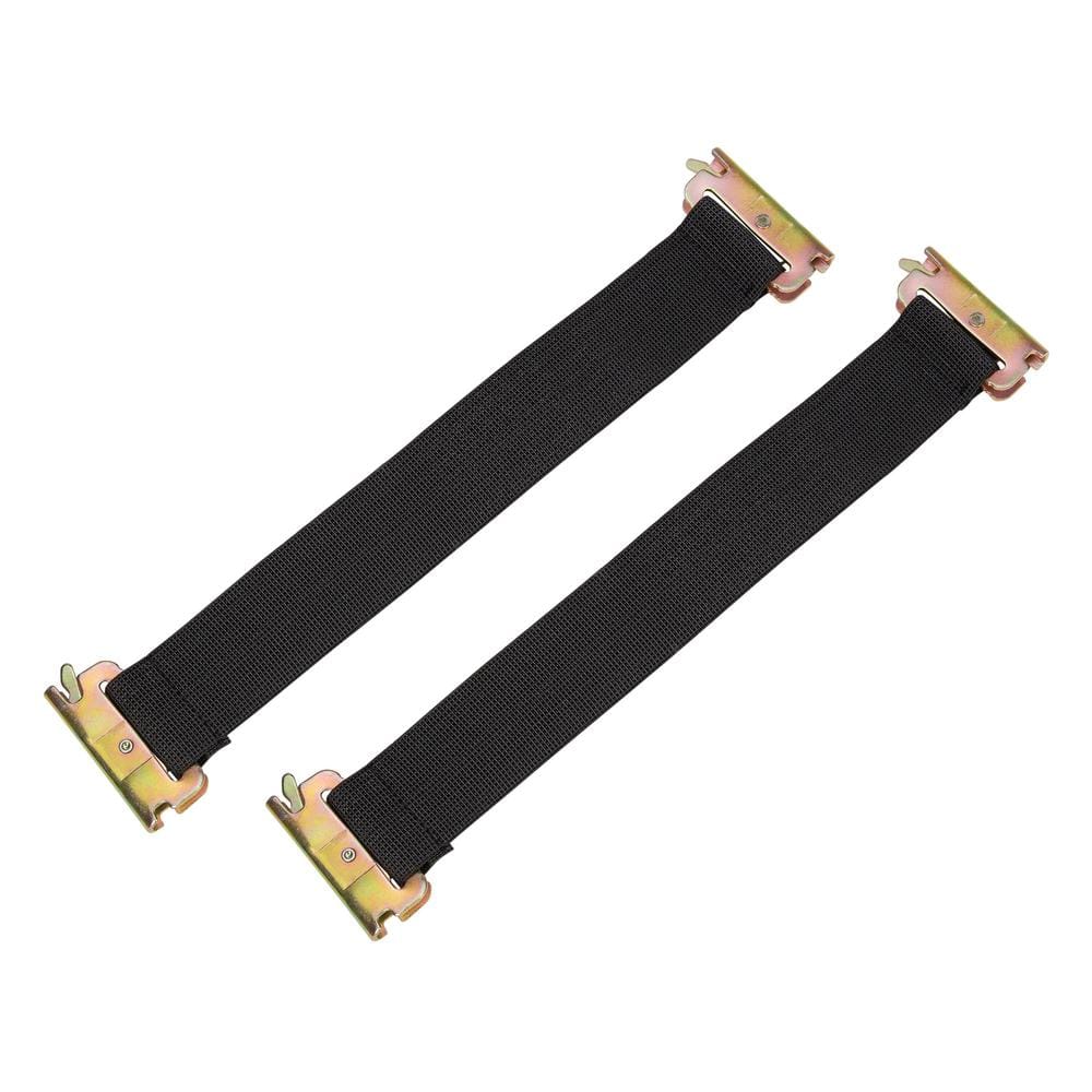 12 in. Black Standard Track Bungee for E-Track and X-Track – 2 pack - Hercitys