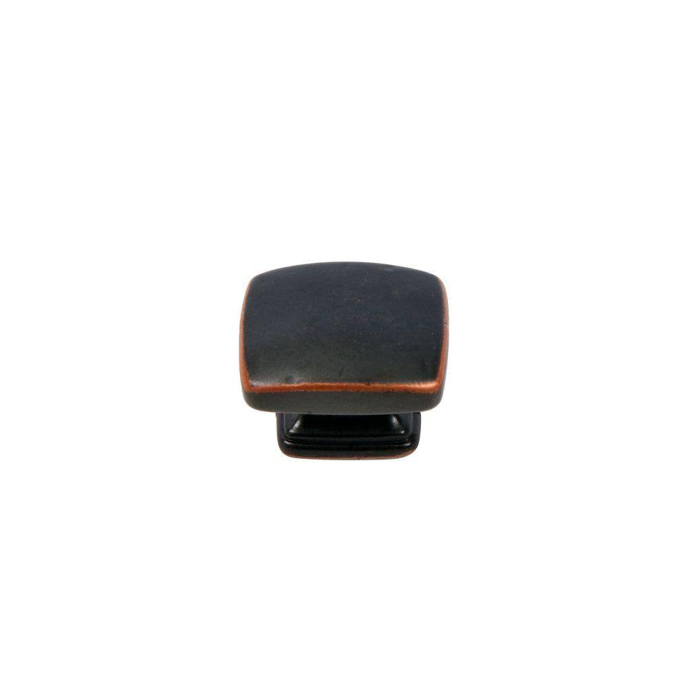 10-Pack Grayson 1-1/4 in. (32 mm) Traditional Oil Rubbed Bronze Rectangle Cabinet Knob - Hercitys