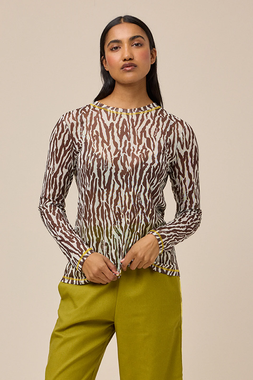 FIELD MESH TOP - ZEBRA - Hercitys