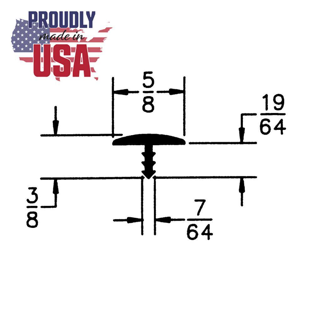 5/8 in. Silver Flexible Polyethylene Center Barb Hobbyist Pack Bumper Tee Moulding Edging 25 ft. long Coil - Hercitys