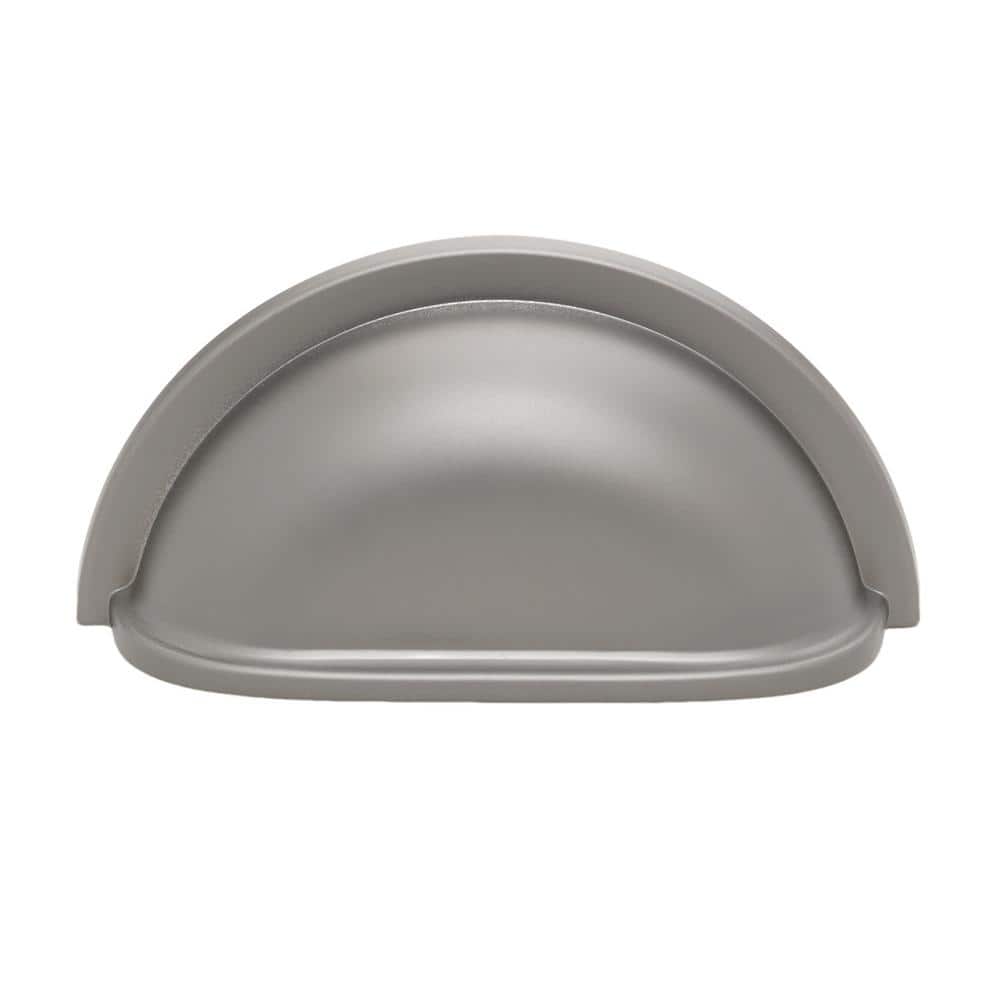 3 in. (76.2 mm) Center-to-Center Graphite Classic Bin Cup Pulls (10-Pack ) - Hercitys