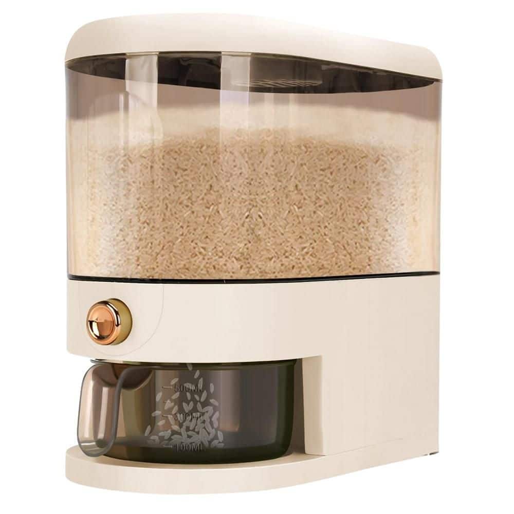 12 lbs. Food Storage Container with Lid Time Scale Measuring Cylinder Moisture Proof for Kitchen Pantry Organization - Hercitys