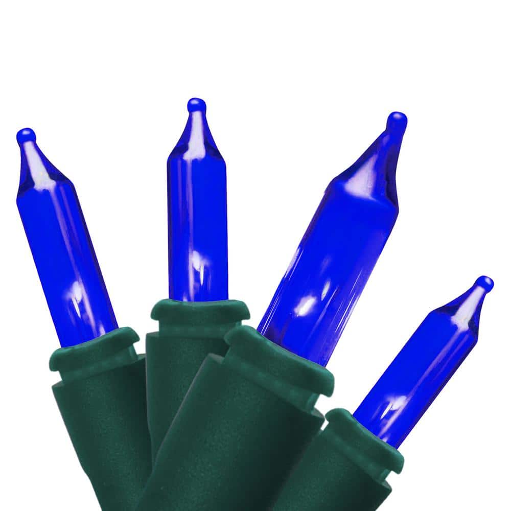 100-Light Designer Strands Blue Mini Christmas Lights - Hercitys