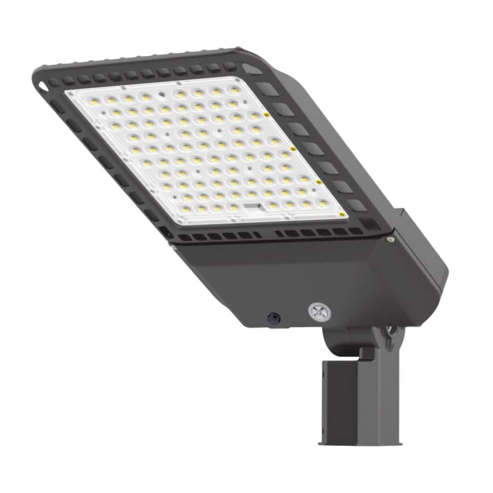 300-Watt 150° Bronze Integrated LED Parking Lot Area Light 5000K Daylight 39000 Lumens Slip Fitter - Hercitys