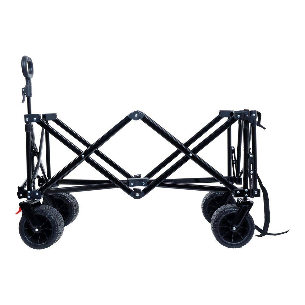 3.81 cu. ft. Steel Frame Garden Cart With 600D Oxford Fabric, for Beach, Camping with Large All-Terrain Beach Wheels - Hercitys