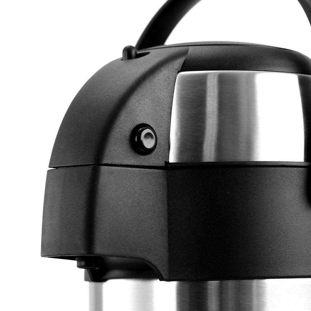 0.75 Gal. Stainless Steel Air Pot Hot Water Dispenser with Double Insulation - Hercitys