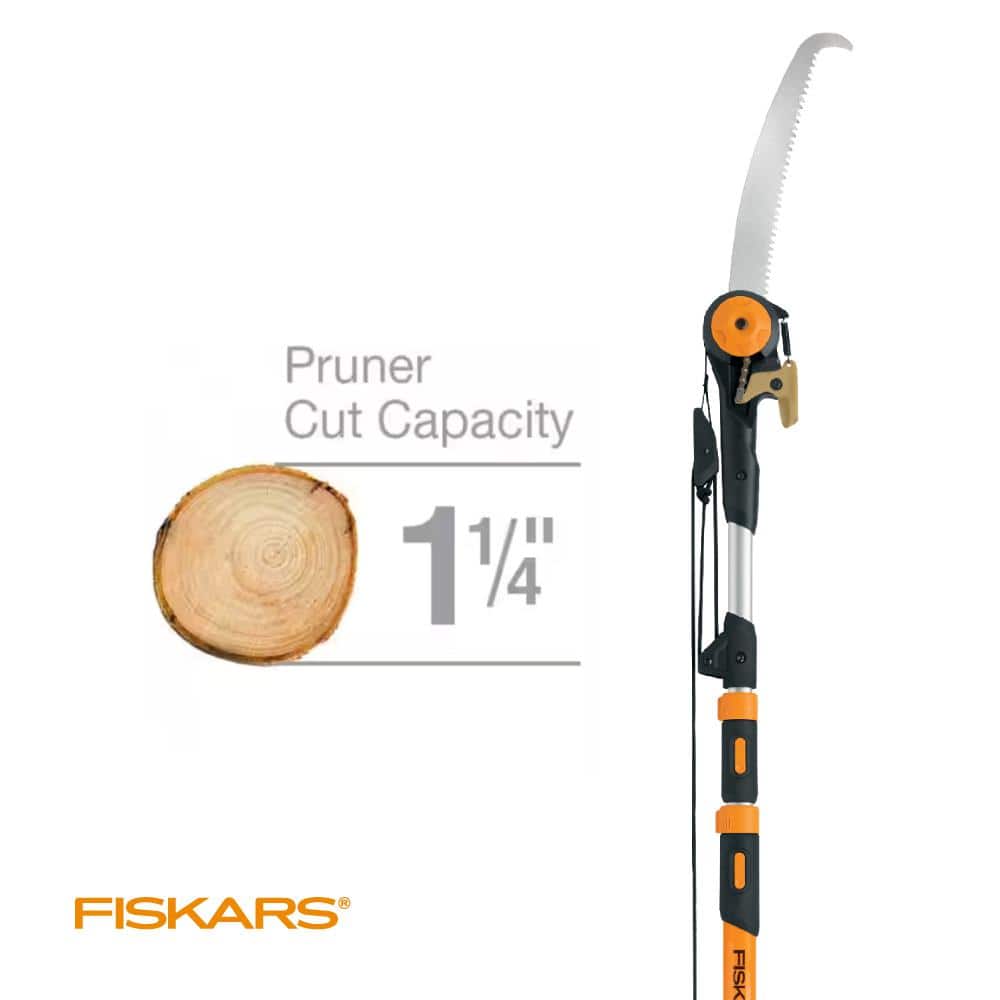 1.25 in. Cut Capacity Steel Titanium Coated Cutting Blade 15 in. Fiberglass/Alum Pole Chain Drive 16 ft. Tree Pruner - Hercitys