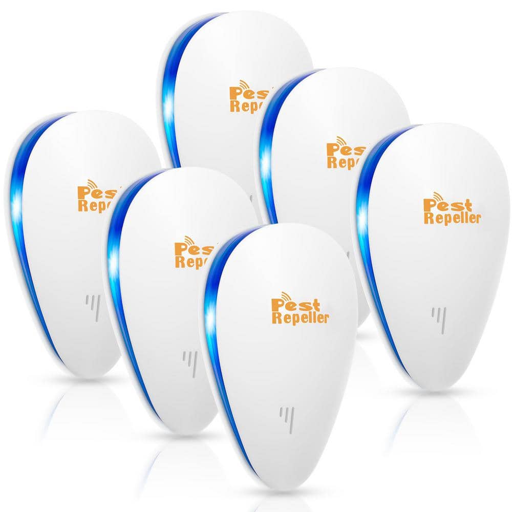 3-Watt Electronic Indoor Mouse Rats Rodent Repellent with Ultrasonic Plug Pest Repeller Insect Bug Rat (6-Pack) - Hercitys