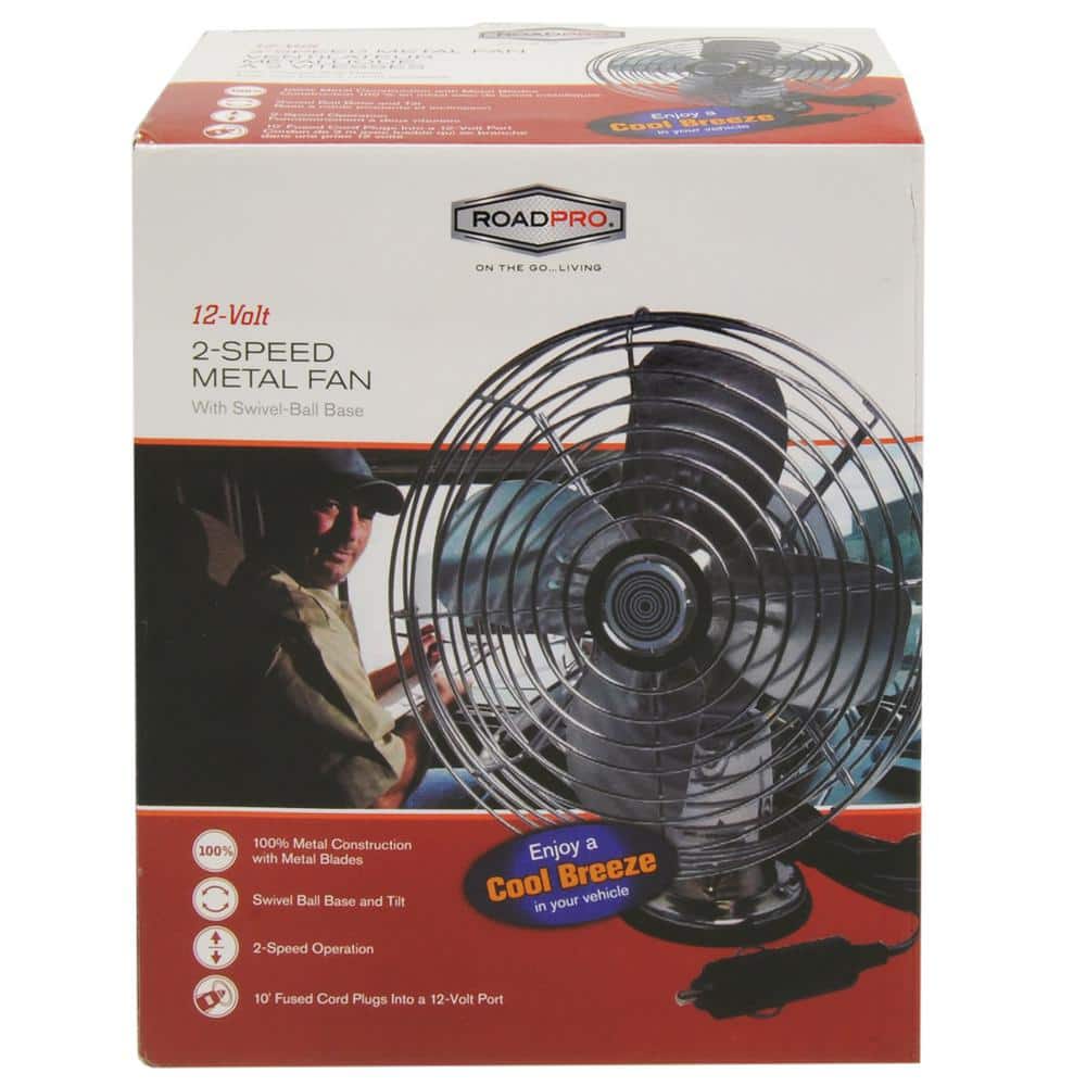 12-Volt Heavy-Duty Metal Fan - Hercitys
