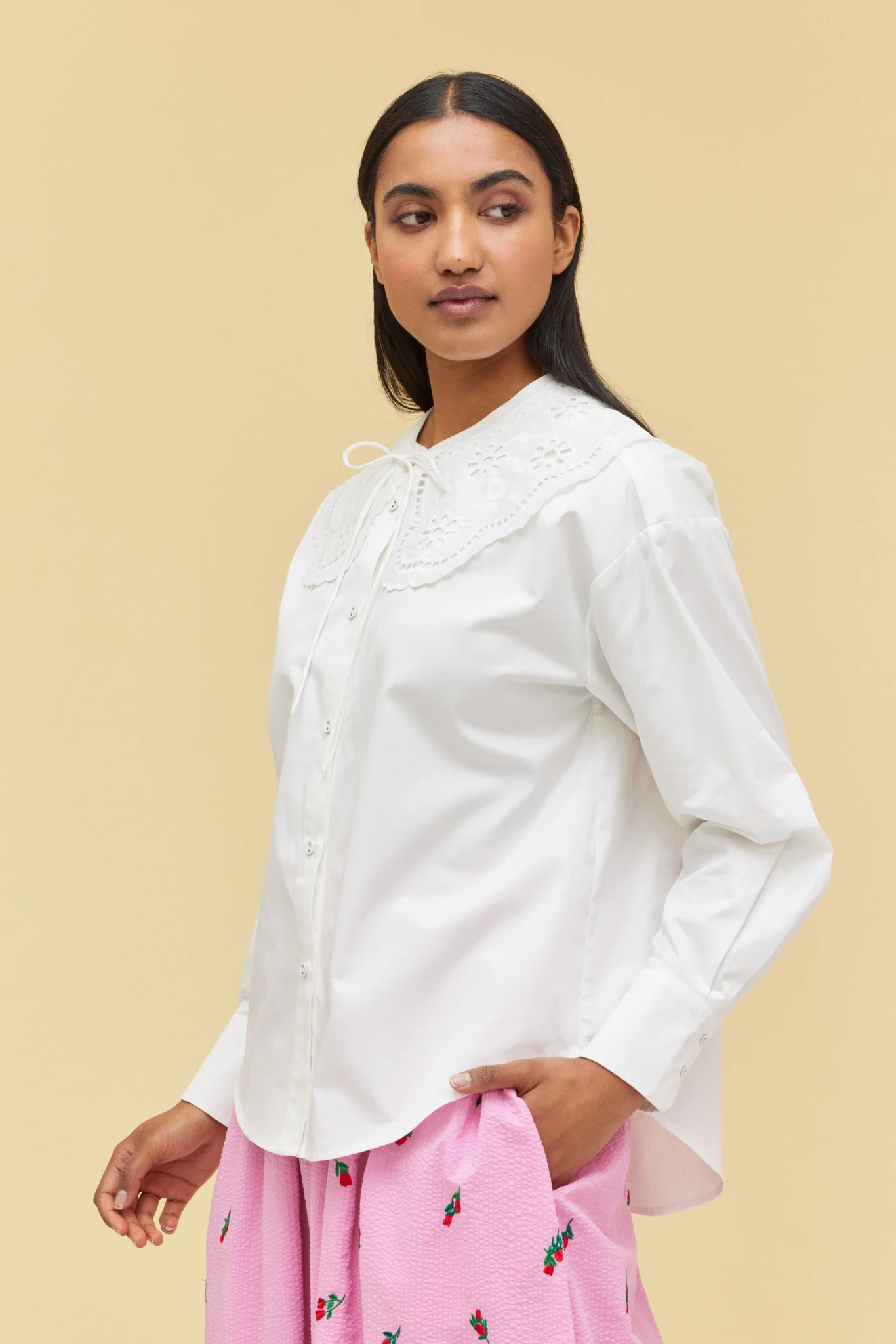 REMOVABLE COLLAR BUTTON UP - DOILY - Hercitys