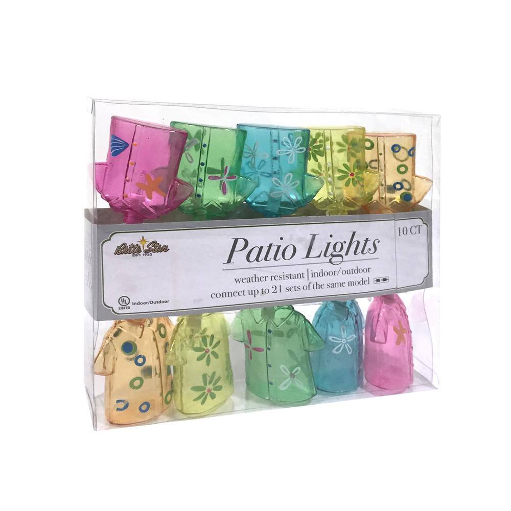 11.25 ft. 10-Count Summer Shirt Multi Lights - Hercitys