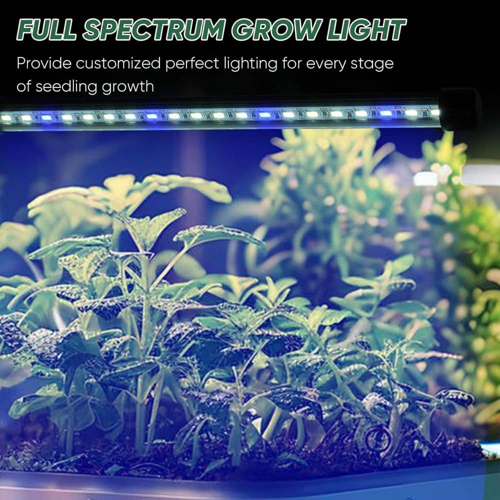 5-Piece Seed Germination Tray with Light and Smart Timers 60 Cells Mini Greenhouse Indoor Planting Starter Kit - Hercitys