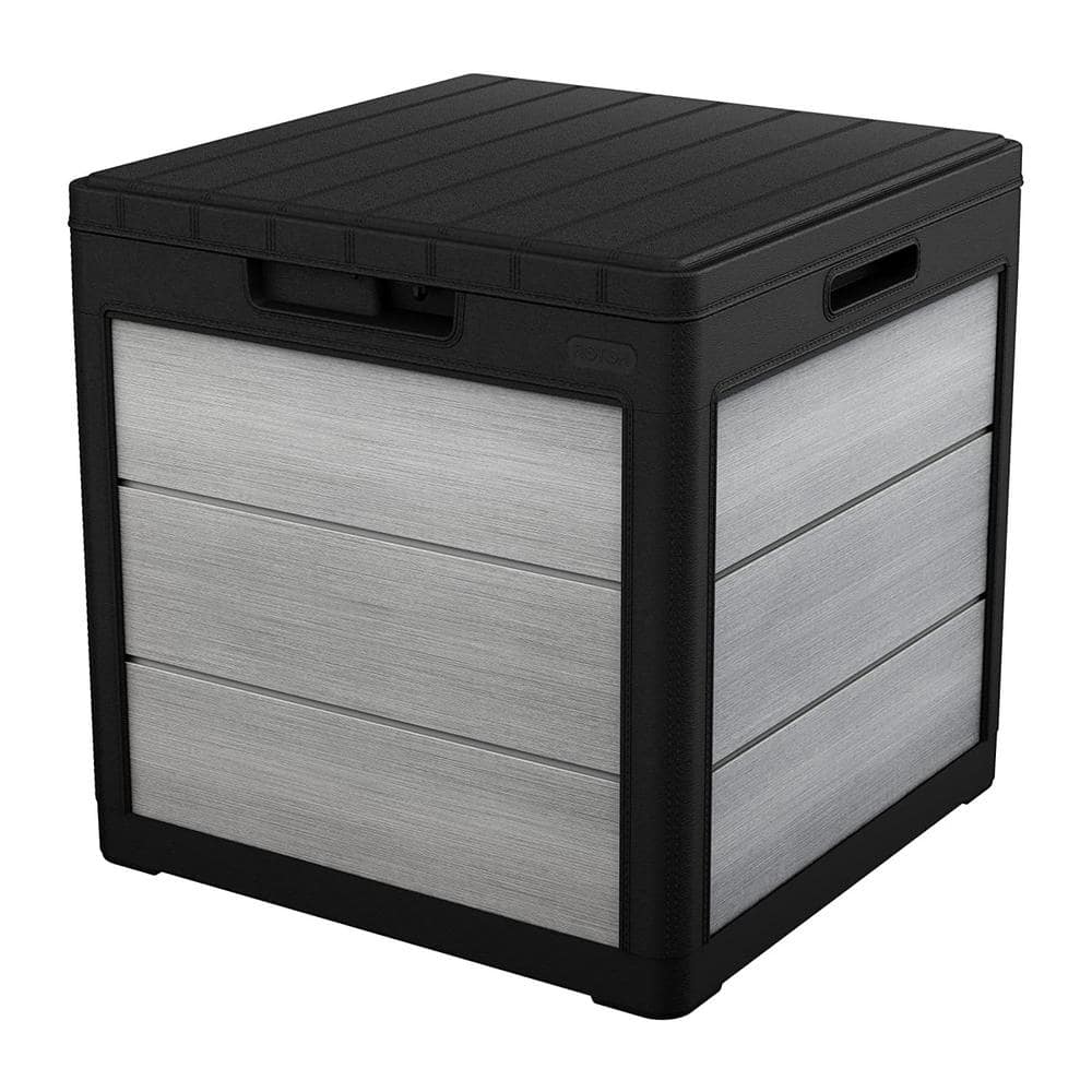 30 Gal. Grey Resin Deck Box - Hercitys
