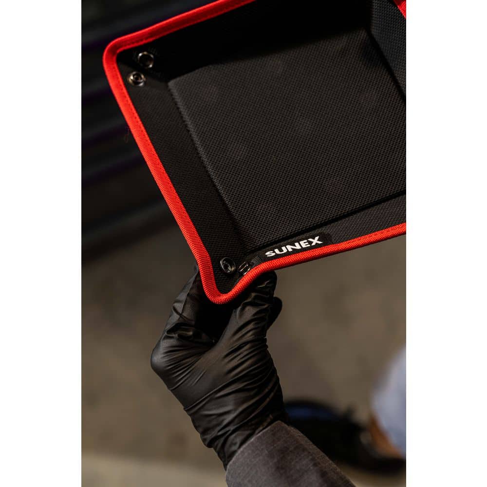 10 in. x 10 in. x .5 in. Folding Magnetic PVC Tray - Hercitys