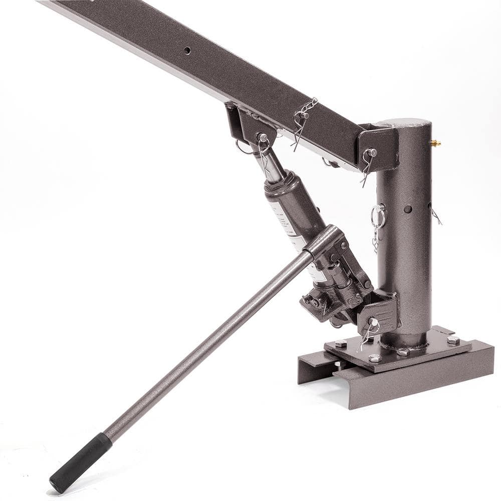 1100 lbs. Capacity 59.5 lbs. Hitch Class I Hitch Mounted Crane Hydraulic Lift Hoist - Hercitys