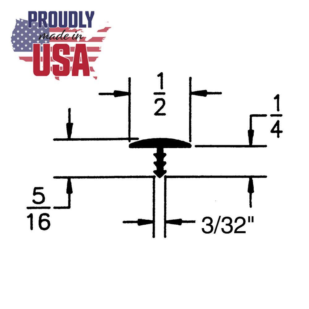 1/2 in. Almond Flexible Polyethylene Center Barb Hobbyist Pack Bumper Tee Moulding Edging 25 ft. long Coil - Hercitys