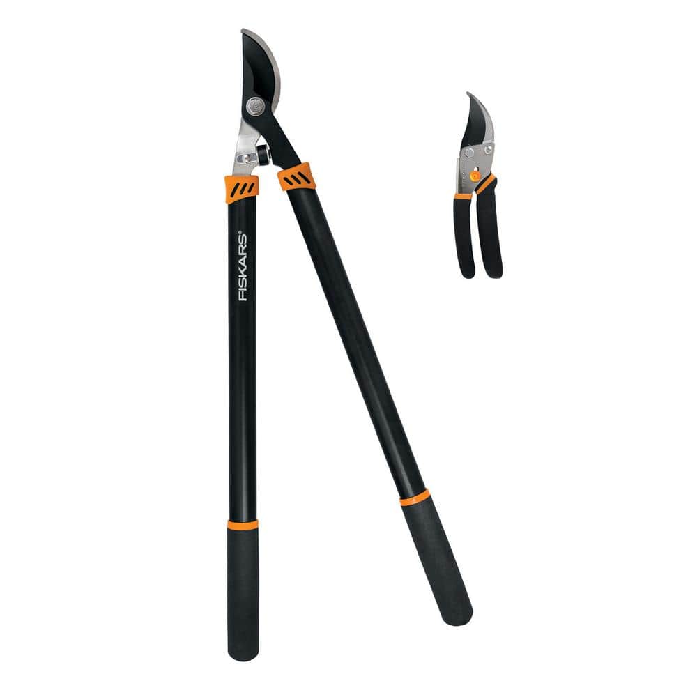 2-Piece Pruner Set with 28 in. Bypass Lopper and 9 in. Bypass Pruning Shears - Hercitys