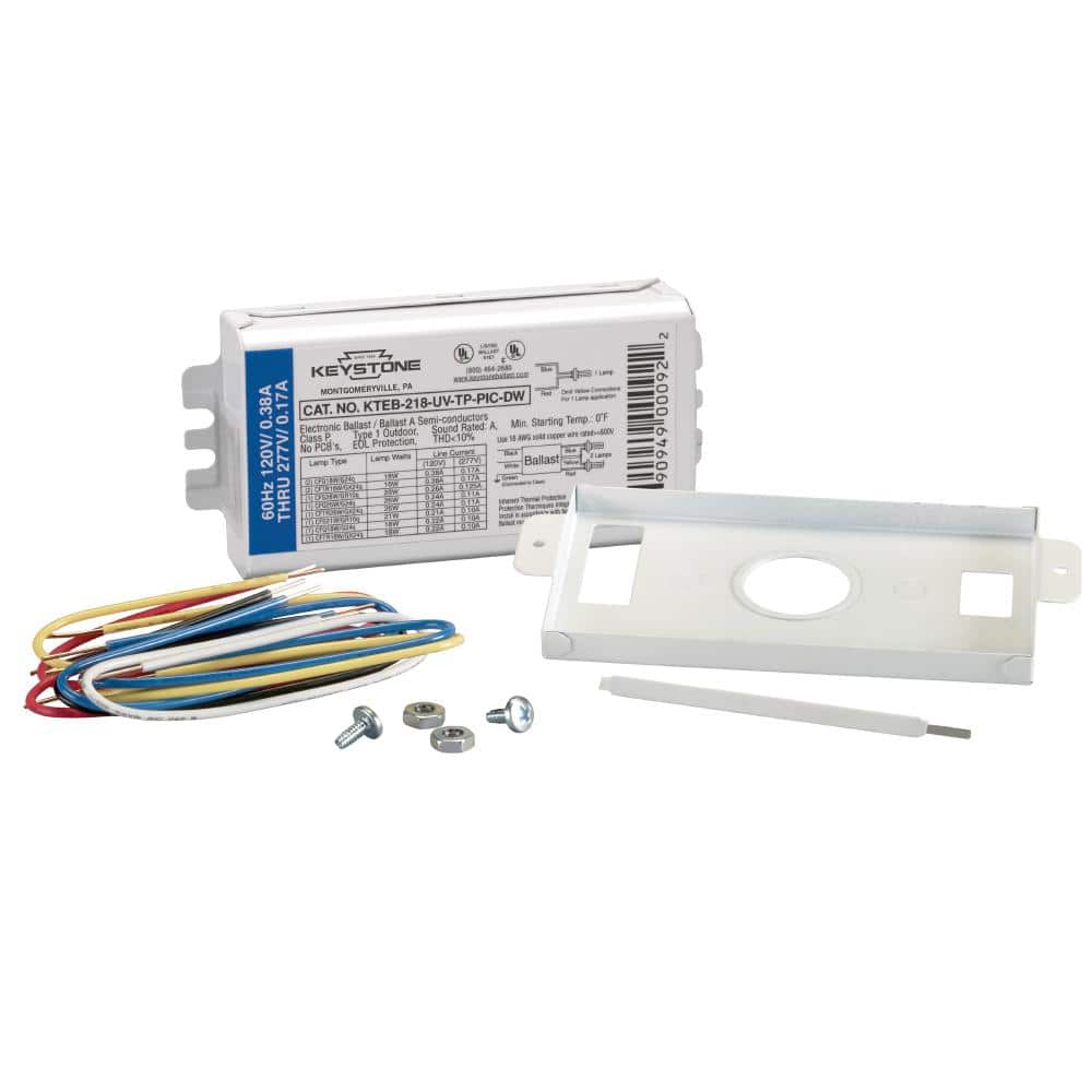 18-Watt 1 or 2-Lamp CFL Rapid Start Electronic Fluorescent Replacement Ballast - Hercitys